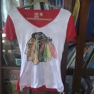 Womans Chicago blackhawks v neck